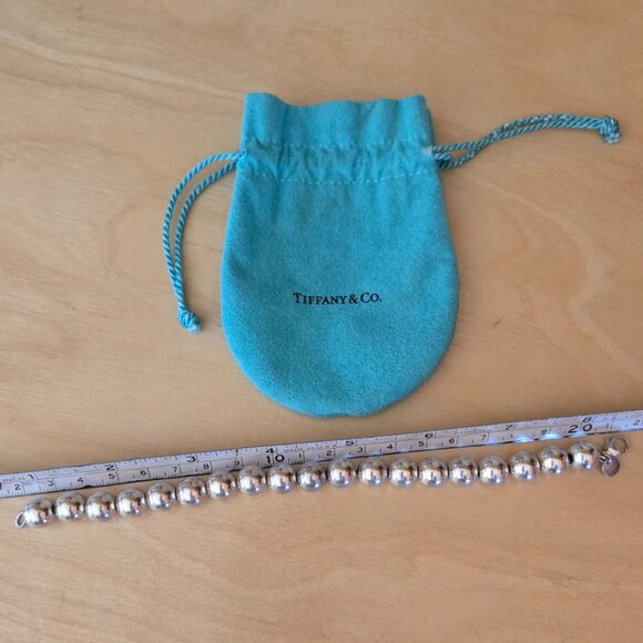 Tiffany & Co Sterling Silver Bead Bracelet #925 - Picture 2 of 3